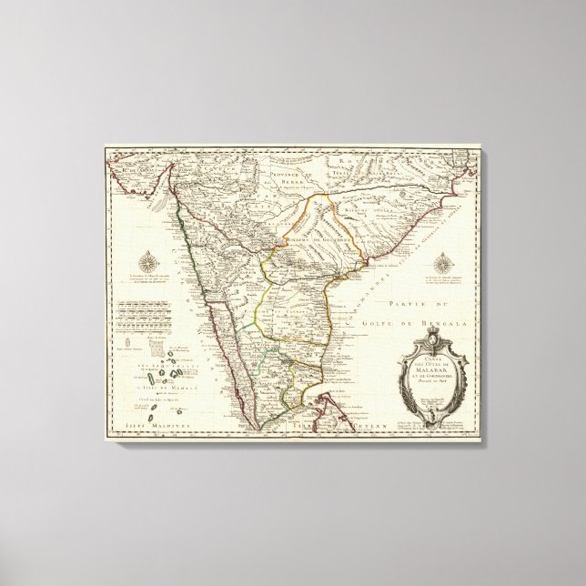 Toile Inde, Bangladesh, Asie (Recto)