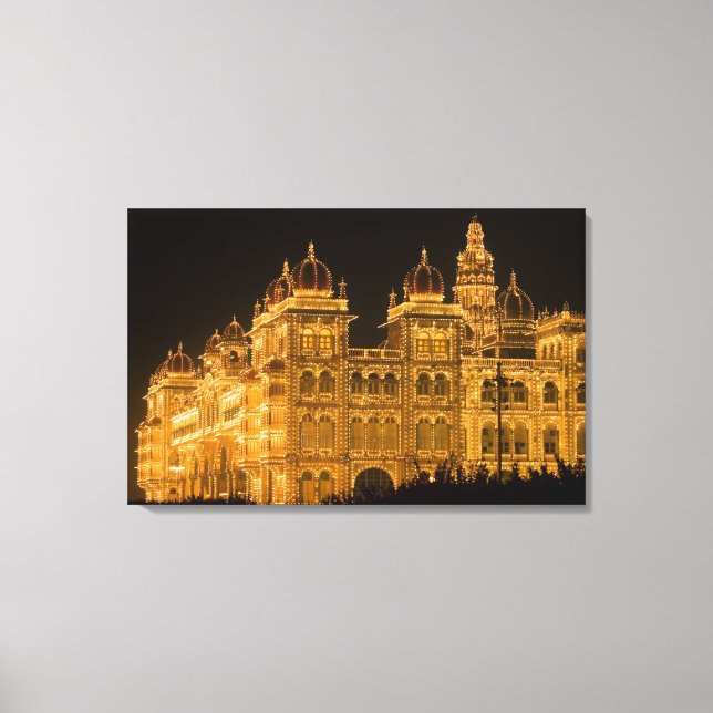 Toile INDE, Karnataka, Mysore : Palais du Majaraja (b. (Recto)