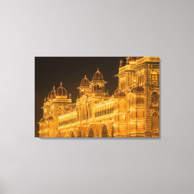 Toile INDE, Karnataka, Mysore : Palais du Majaraja (b. 2 (Recto)
