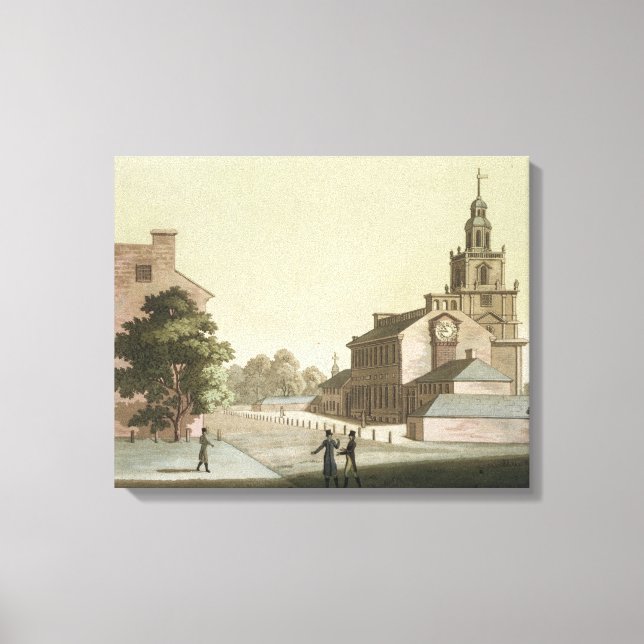 Toile Independence Hall, Philadelphie, Pennsylvanie, pou (Recto)