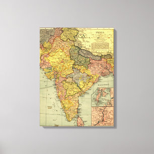 Toile IndiaPanoramic MapIndia