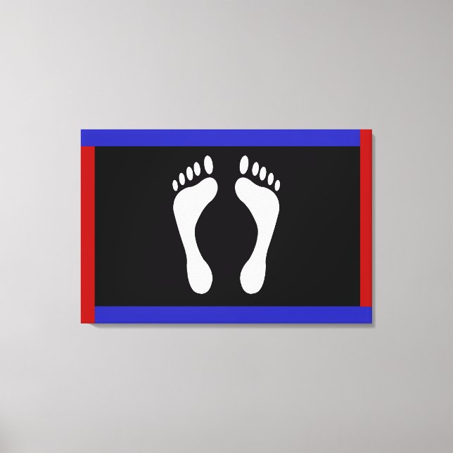 Toile Indicateur de la fidélité du pied (Empreinte) (Recto)
