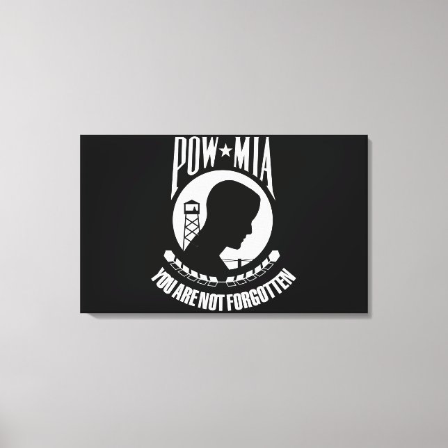 Toile Indicateur POW-MIA (Recto)