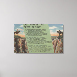 Toile Indiens du Nord-Ouest "Là où commence l'Ouest"