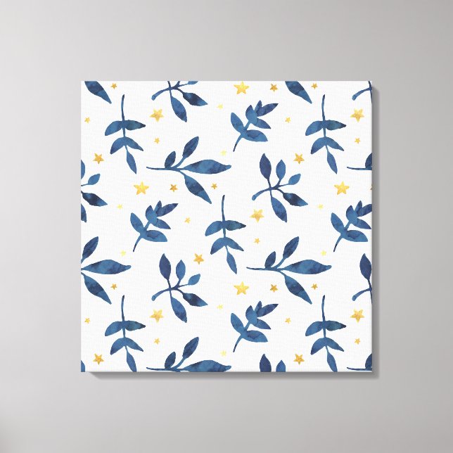 Toile Indigo avec des faux étoiles (Recto)