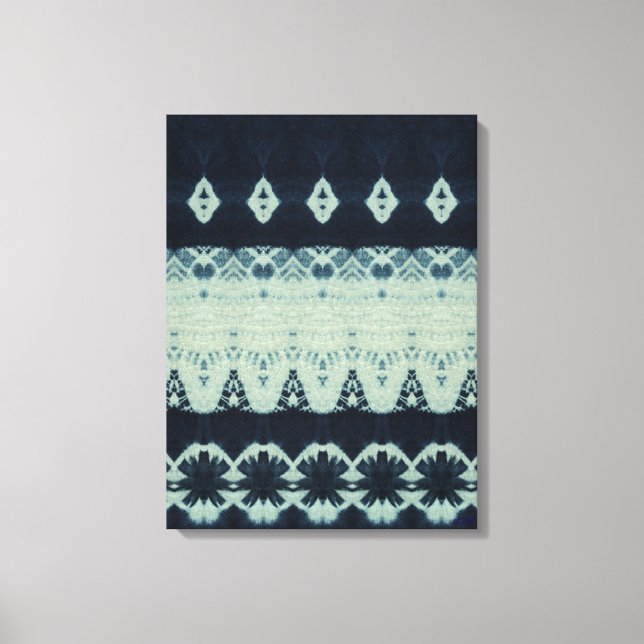Toile Indigo Beauty Shibori Canvas Print (Recto)