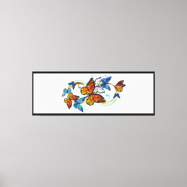 Toile Infinité de papillons monarques (Recto)