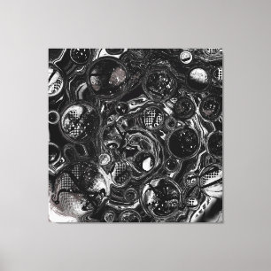 Toile Infinité noire et blanche