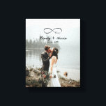 Toile Infinity Love Personnalisé Nom de famille Mariage<br><div class="desc">Ce design imprimé Script Infinity Love Custom Family Name Mariage Bride Groom Canvas Imprimer qui peut être customisé avec votre texte. Cliquez sur le bouton "Customiser" et utilisez notre outil de conception pour modifier ce modèle. Découvrez le magasin Graphic Art Design pour d'autres produits qui correspondent à ce design !...</div>