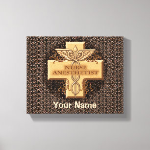 Toile Infirmière Cross Caduceus Anesthetist