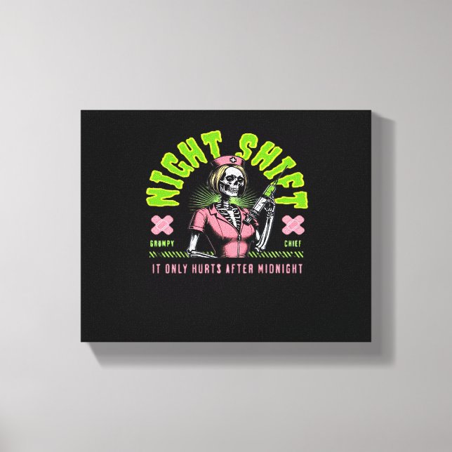 Toile Infirmière de nuit - Idées cadeaux de la Semaine n (Recto)