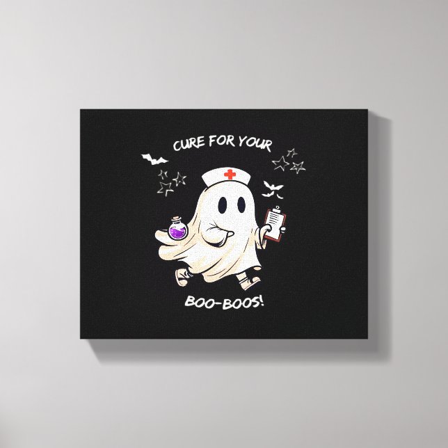 Toile Infirmière fantôme avec potion magique - Cure pour (Recto)