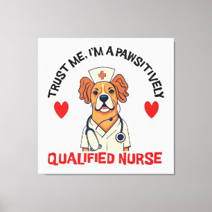 Toile Infirmière Qualifiée Pawsitivement