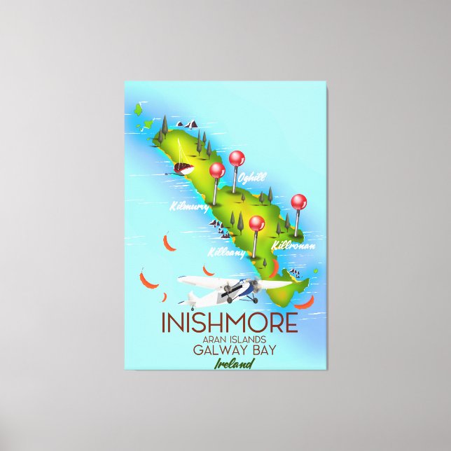 Toile Inishmore Aran Islands Galway Bay Irlande (Recto)