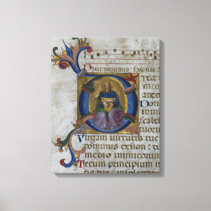 Toile Initiale "D" de Mme 531 f.169v Historiated