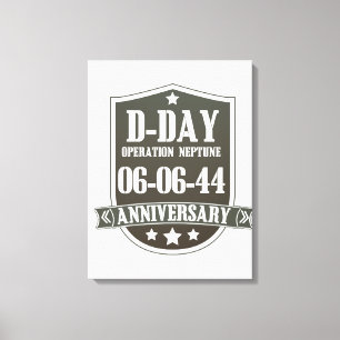 Toile Insigne de l'anniversaire du jour J
