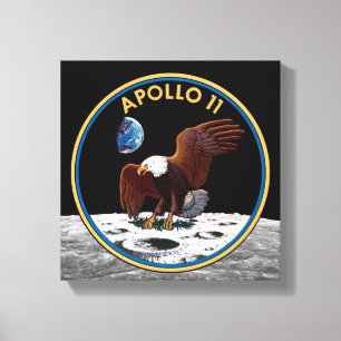 Toile Insigne lunaire d'atterrissage Apollo 11 de la NAS