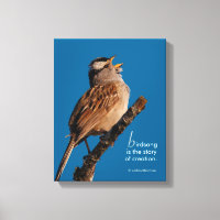 Inspirant "Le chant des oiseaux est l'histoire de 