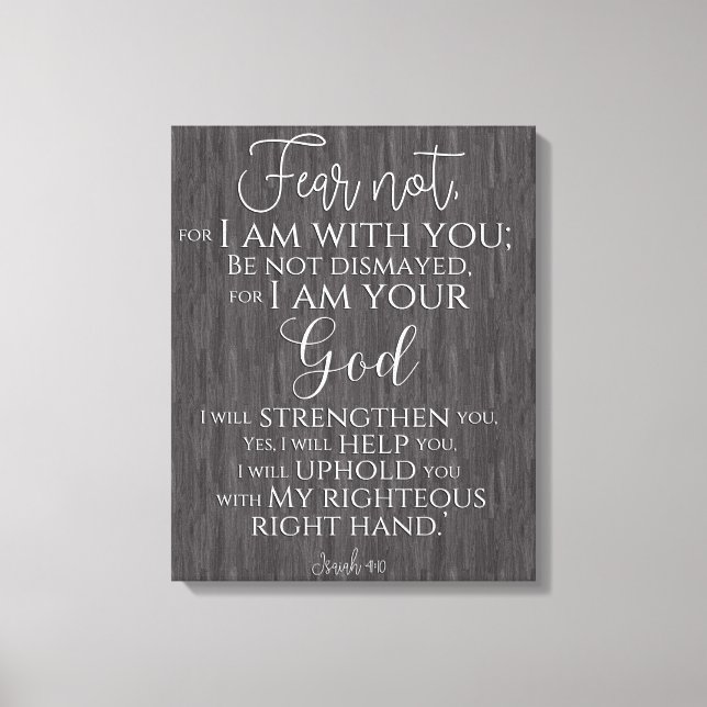 Toile Inspiration Bible chrétienne Verse Canvas Imprimer (Recto)