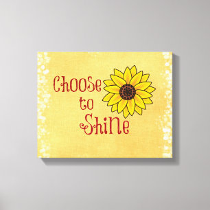 Toile Inspiration Choisissez de faire une citation avec