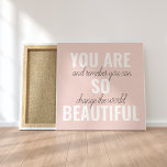 Toile Inspiration Vous Êtes Si Belle Citation Positive<br><div class="desc">Inspiration Vous Êtes Si Belle Citation Positive</div>