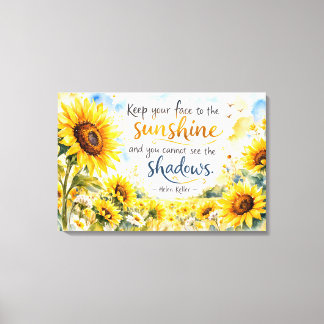 Toile Inspirational Sunflowers – Watercolor Sunflower