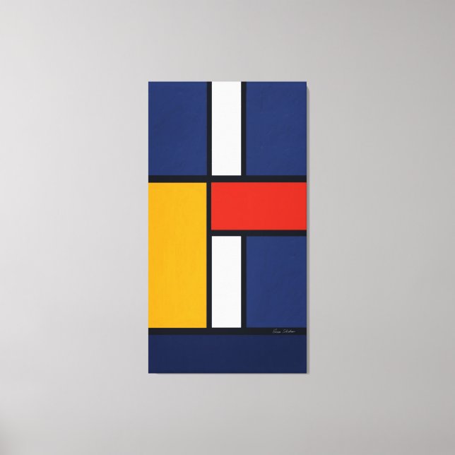 Toile Inspiré par Mondrian (Recto)