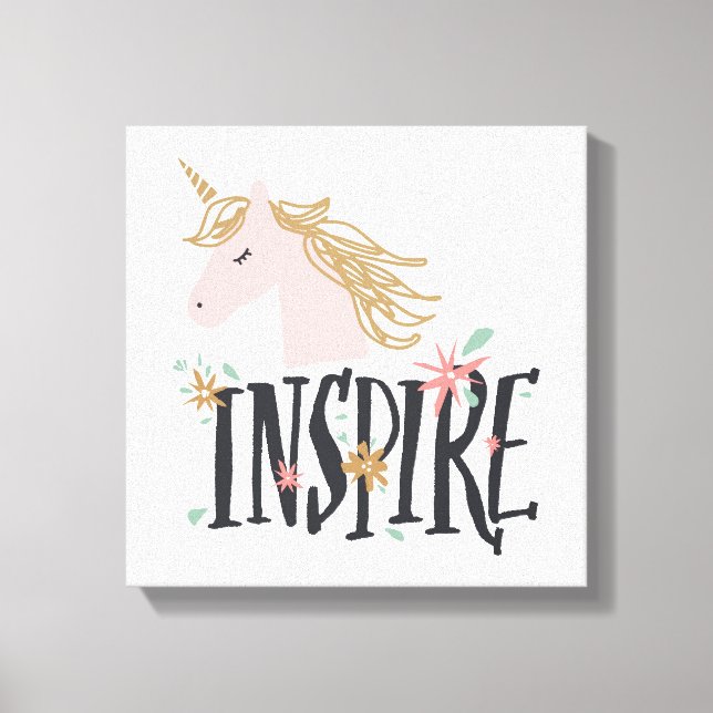 Toile Inspirer | Gold Mane Unicorn (Recto)