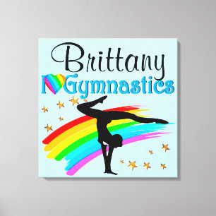 TOILE INSPIRER PERSONNALISER GYMNASTICS MUR ART