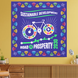 Toile Inspirez les objectifs de changement et de durabil