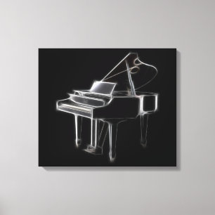Toile Instrument classique de musique de grand piano