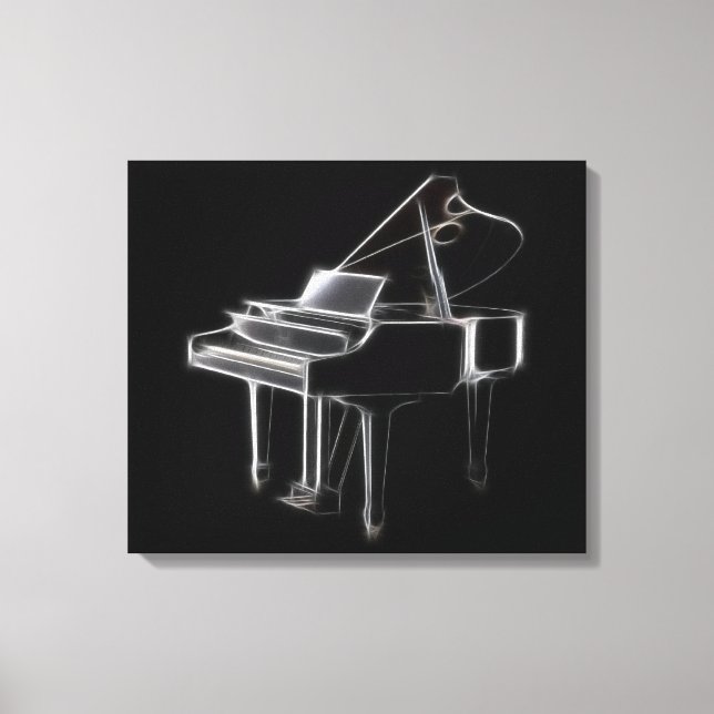 Toile Instrument classique de musique de grand piano (Recto)