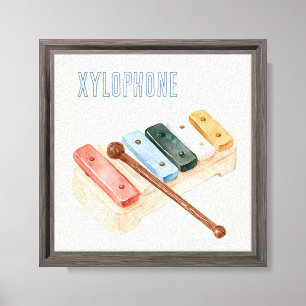 Toile Instrument de musique xylophone