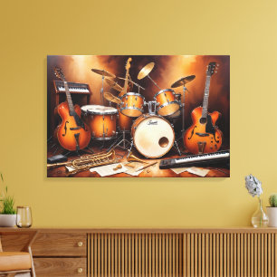 Toile Instruments de musique