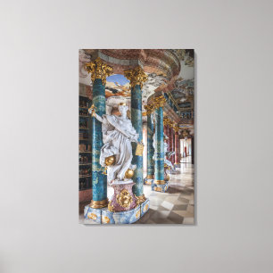Toile Intérieur de bibliothèque de style rococo