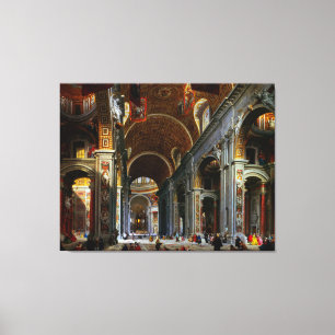 Toile Intérieur de la basilique Saint-Pierre, Rome
