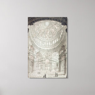 Toile Intérieur de la cathédrale de St Paul, 1817