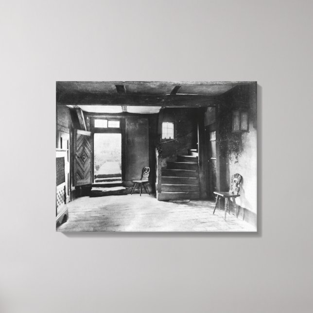 Toile Intérieur de la maison de Johann Sebastian Bach (Recto)