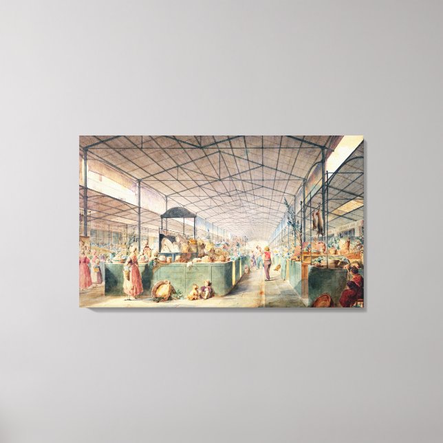 Toile Intérieur des Halles, 1835 (Recto)