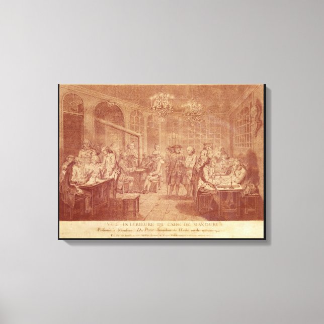 Toile Intérieur du Café Manouri, vers 1775 (Recto)