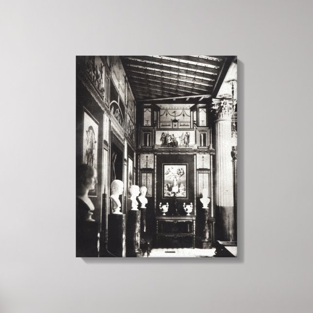 Toile Intérieur du Palais Pompéien de Prince Napoléon (Recto)