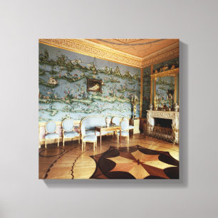 Toile Intérieur du salon bleu chinois