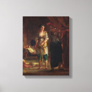 Toile Intérieur d'un harem à Oran, c.1847