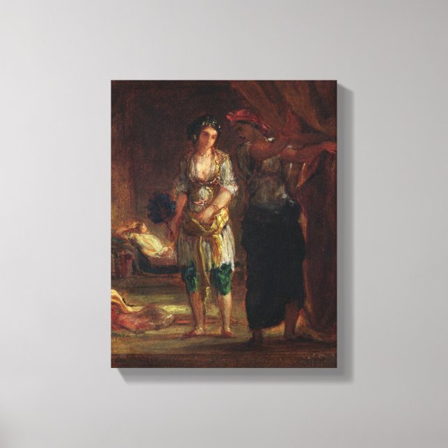 Toile Intérieur d'un Harem à Oran, vers 1847 (Recto)