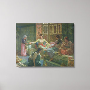 Toile Intérieur d'un harem, c.1865