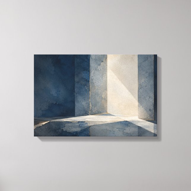 Toile Intervalle Bleu — Aurema (Paysage) (Recto)