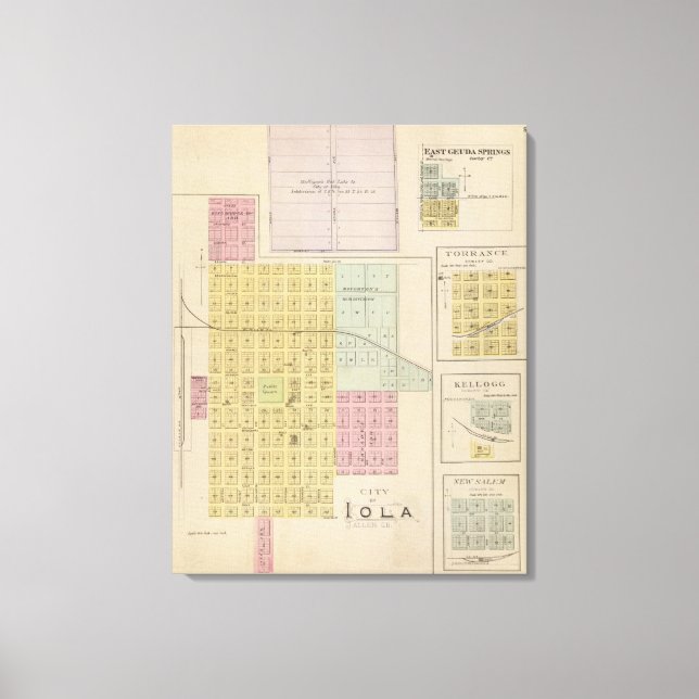 Toile Iola, Torrance et Kellogg, Kansas (Recto)