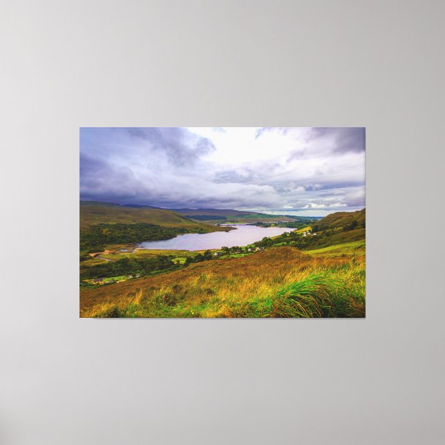 Toile . Ireland's "Heavenly Glen": The Mystical Dunlewey (Recto)