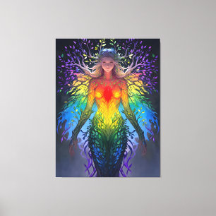 Toile « Iridesca » - Gardienne des Couleurs