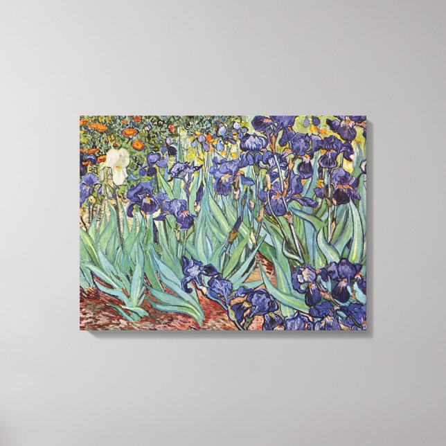 Toile Iris de Van Gogh Peinture Impressionniste (Recto)